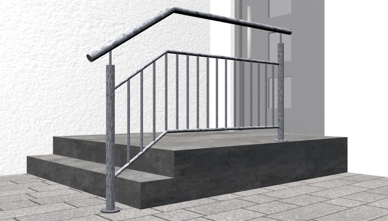 Trapbalustrade verzinkt FS-CL Staafvulling 