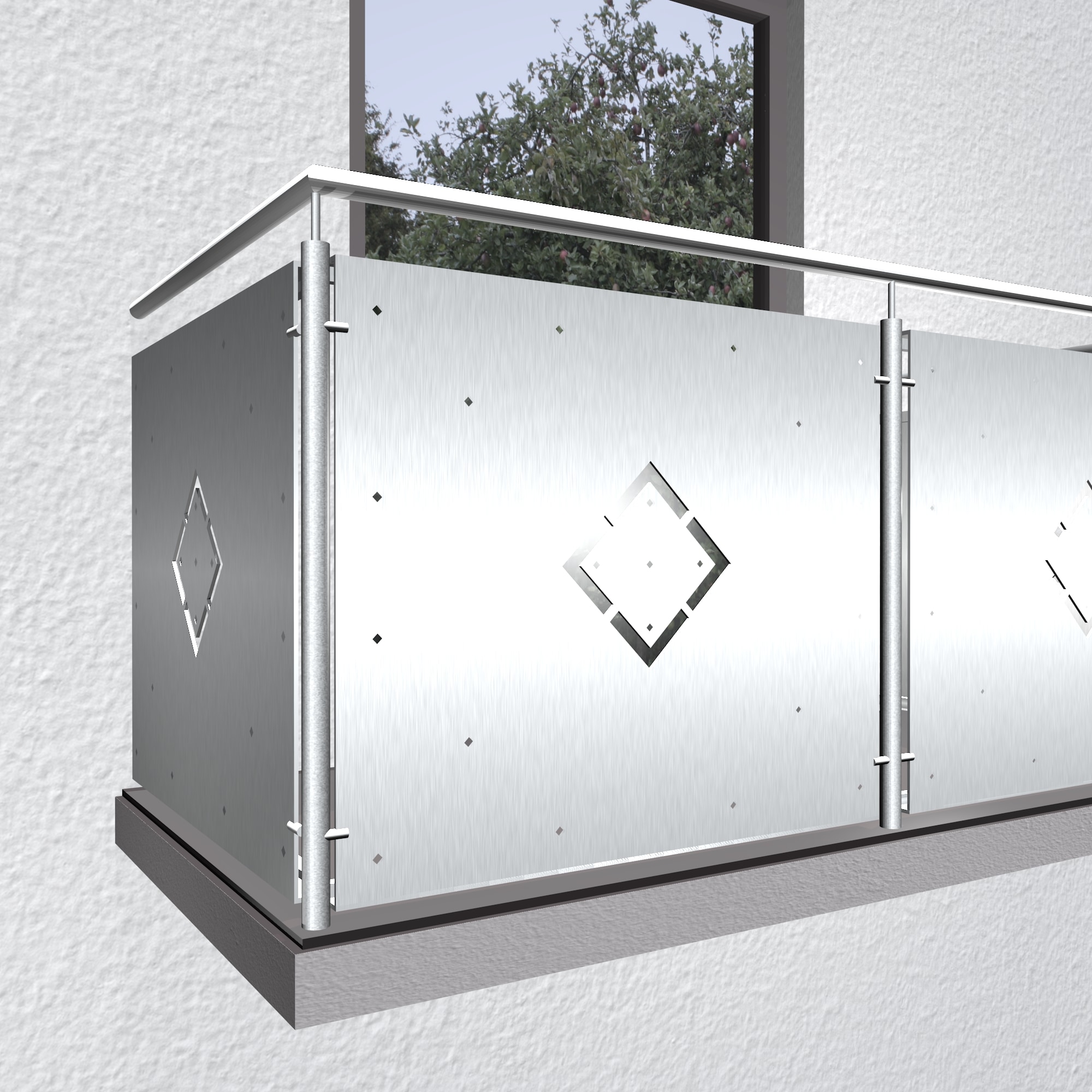 Revêtement de balcon en aluminium WÜ