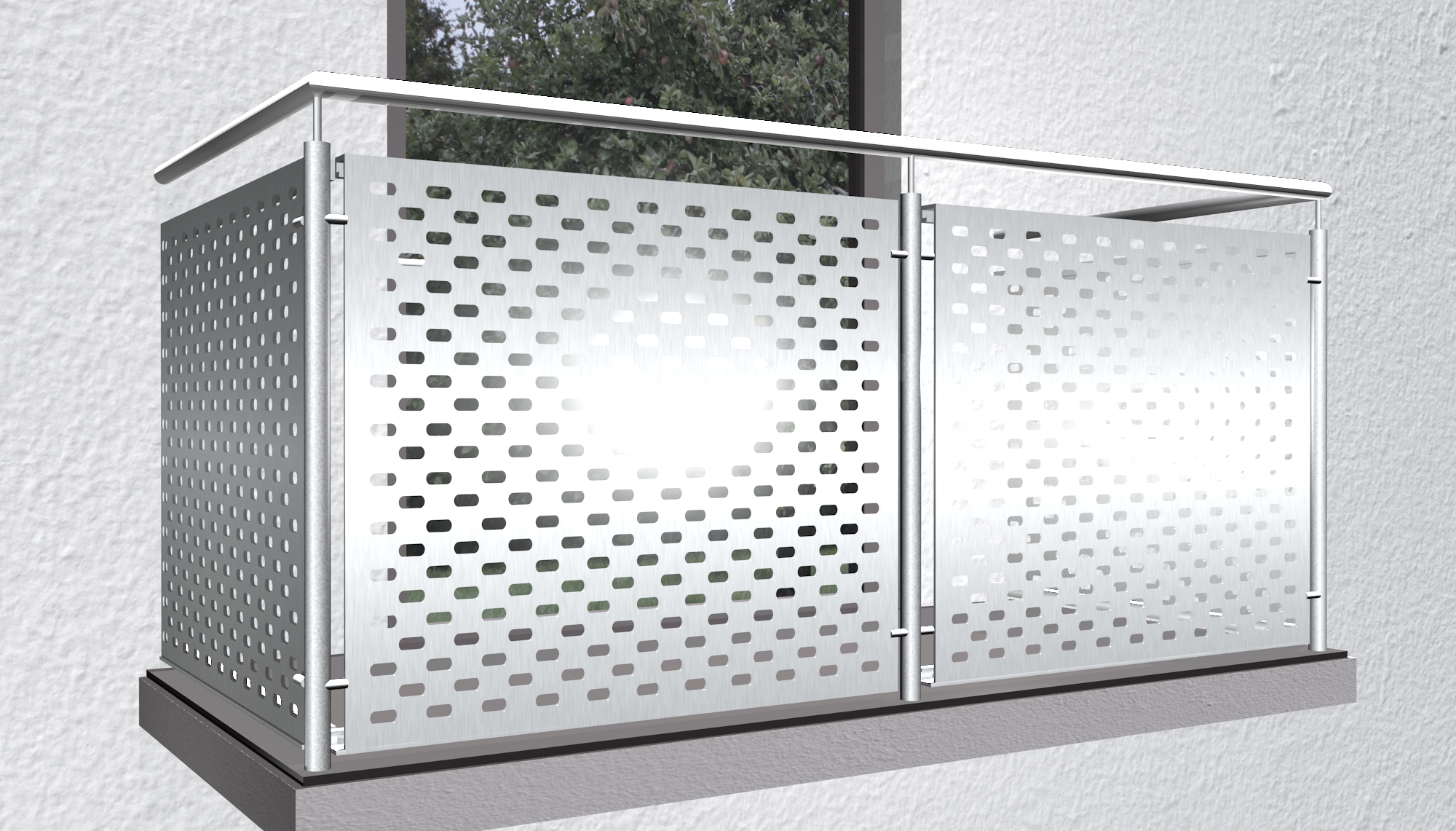 Revêtement de balcon en aluminium LL VE