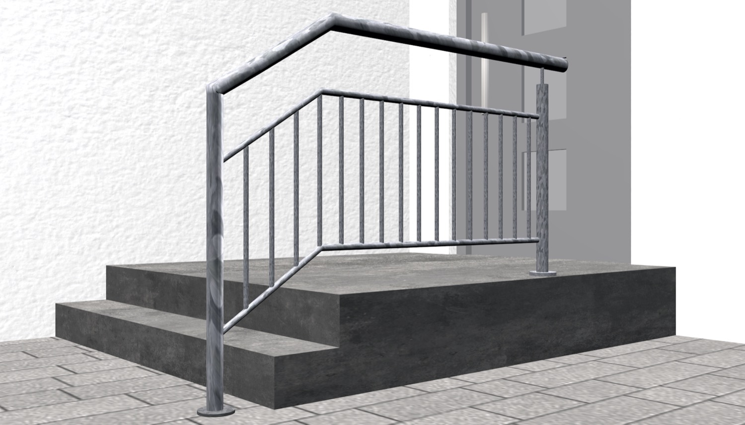 Trapbalustrade verzinkt FAS-CL staafvulling 