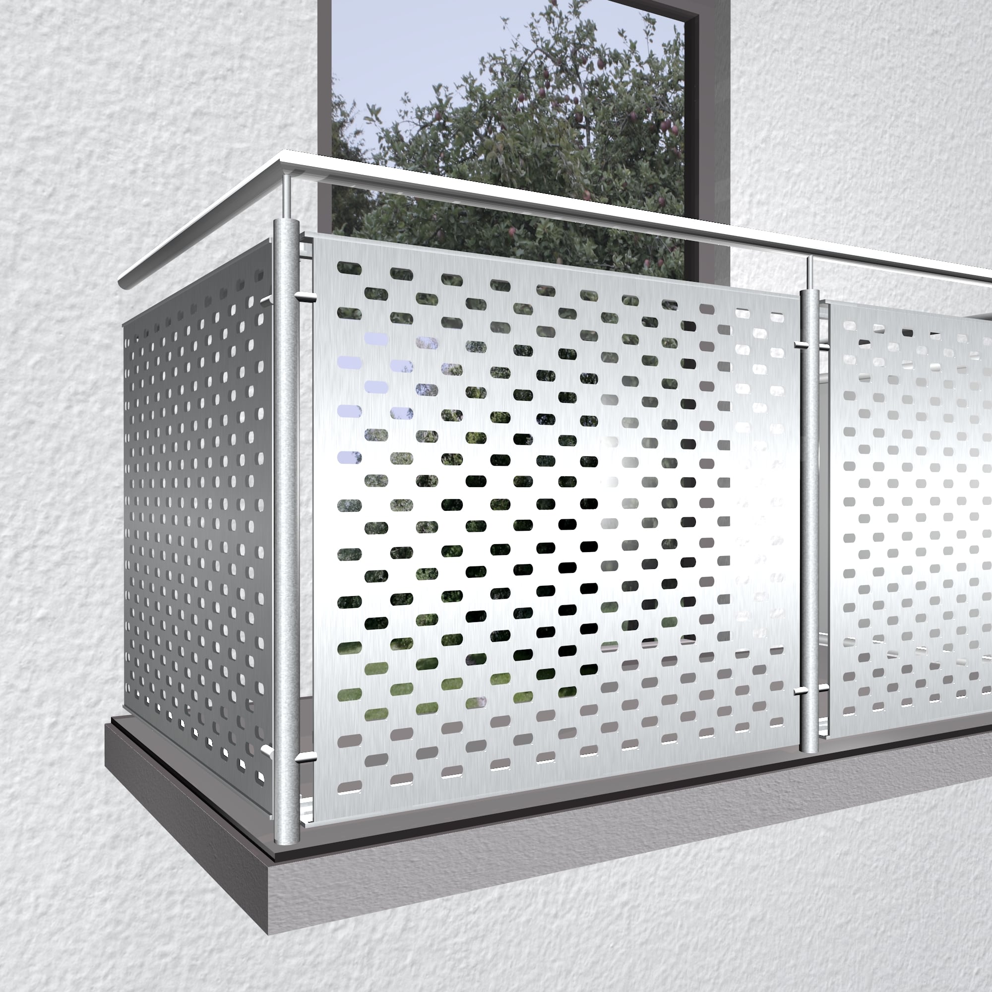 Revêtement de balcon en aluminium LL VE