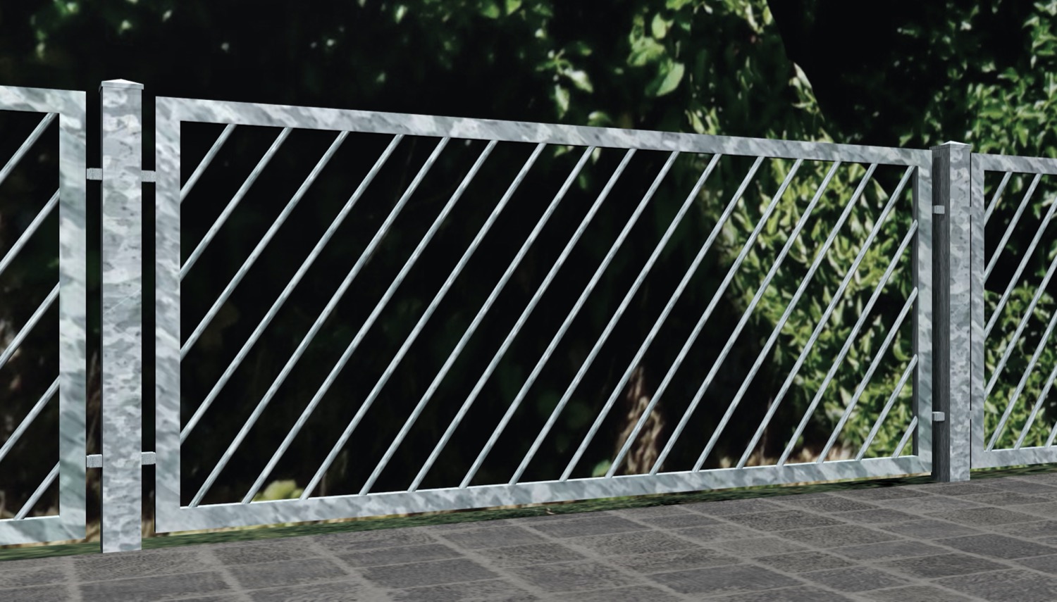 Gartenzaun verzinkt DS 2, GE