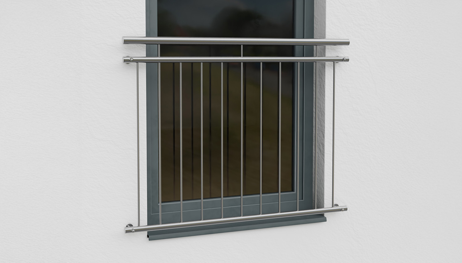 Französischer Balkon Edelstahl Standard